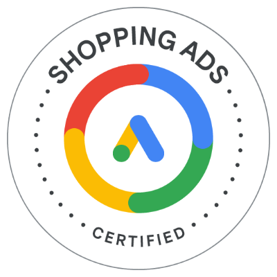 Certificado Google Ads - Anúncios do shopping